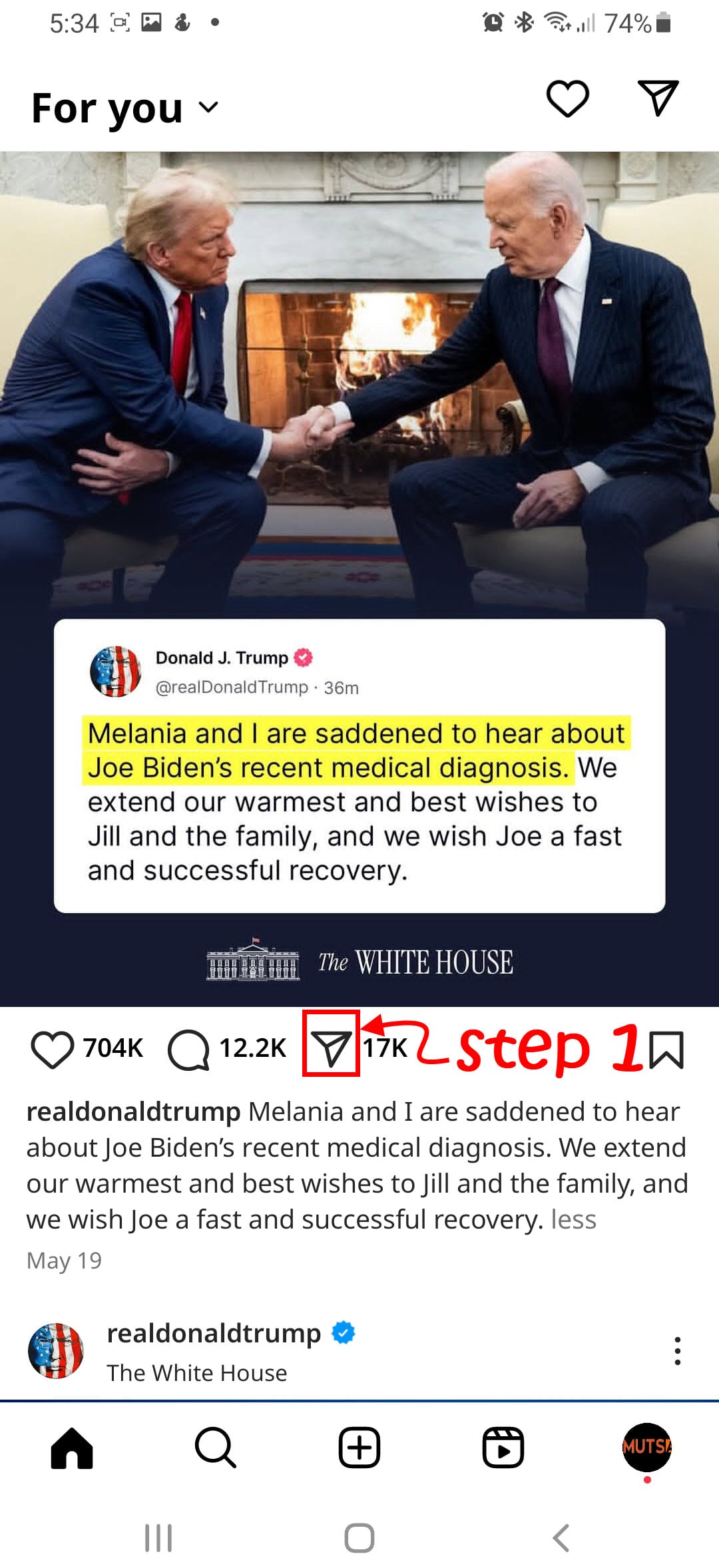 copy caption step 1