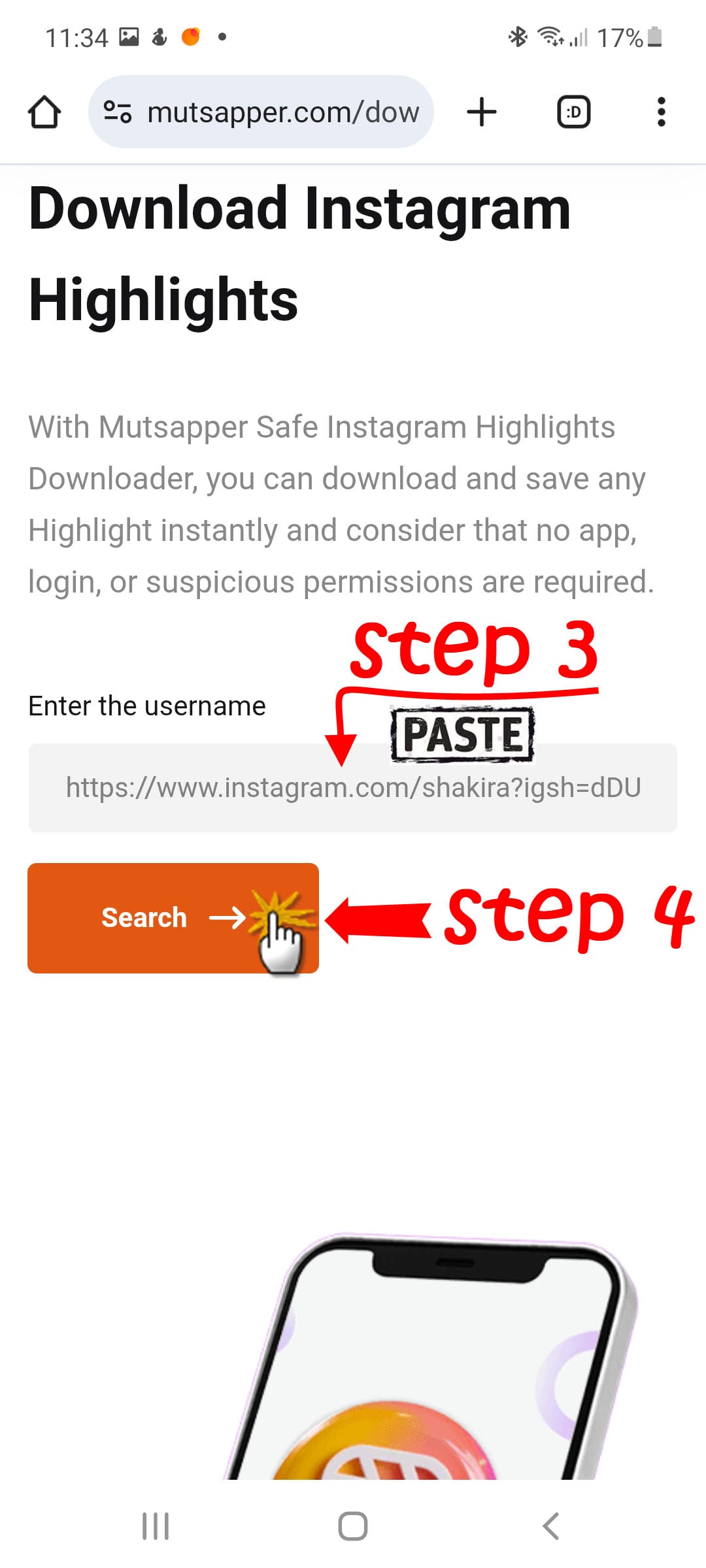 highlight downloader step 3