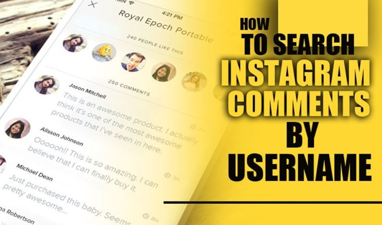 Find Instagram comments by username